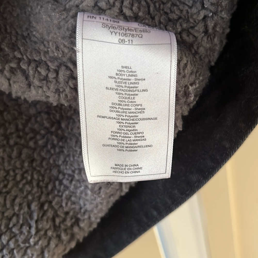 Quicksilver Sherpa Lined Zip Up Utility Jacket - image 6